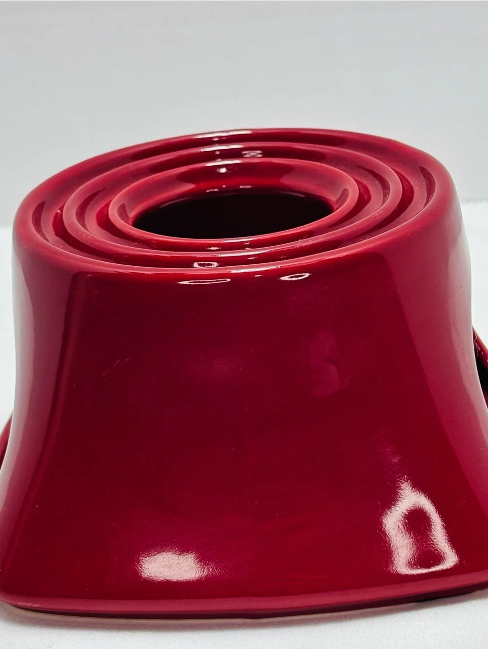Deep Red Ceramic Wax Melt Warmer Base- Home Accents